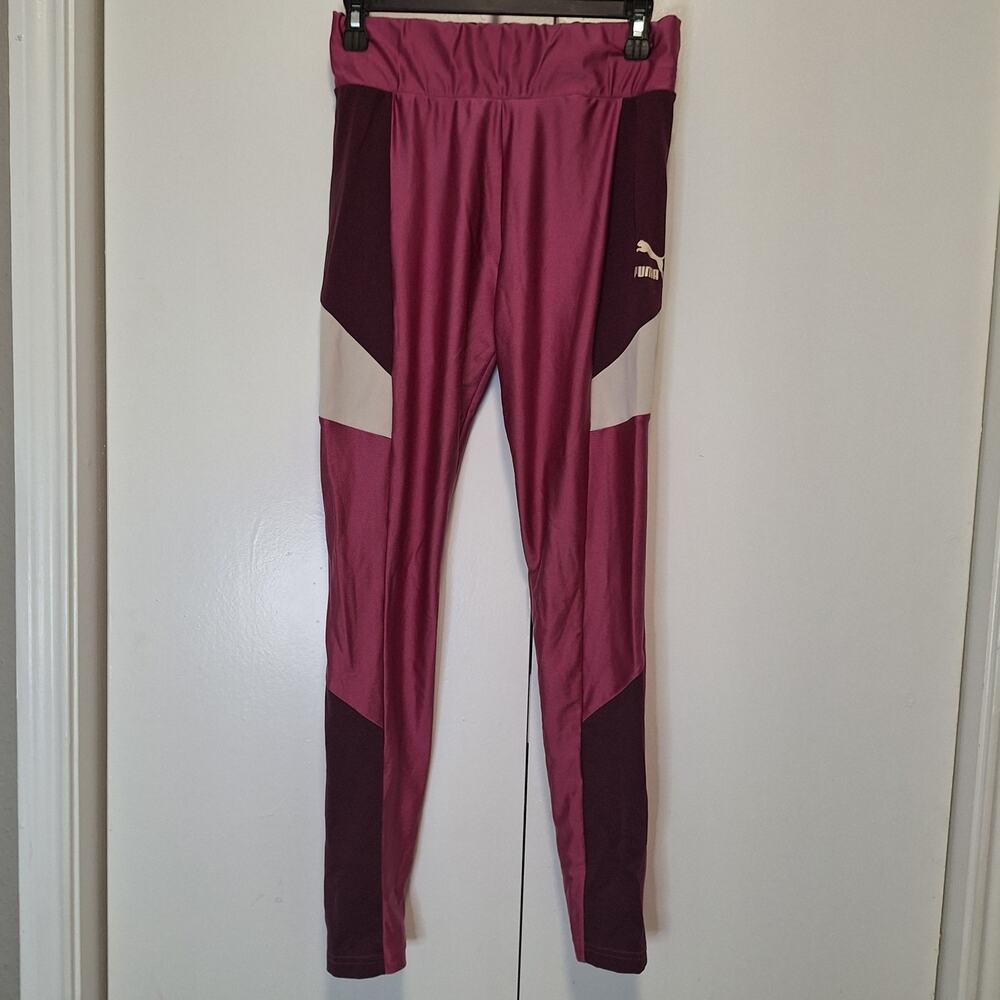Puma Athletic Colorblock Leggings Size Large
